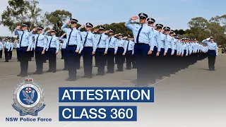 Attestation of Class 360 - NSW Police Force