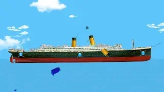 Destroying The Titanic With Weapons from the Future! - Floating Sandbox