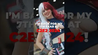 C2E2 2024 this weekend! Catch me on the con floor for my 117th #Cosplay Music Video! #comiccon #c2e2