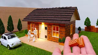 DIY Tiny Mini House with mini bricks | Bricklaying