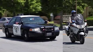 RARE SIREN! California Highway Patrol responding to a Motorcycle Crash!