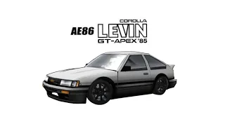 FR Legends livery AE86 LEVIN [hexcode livery]