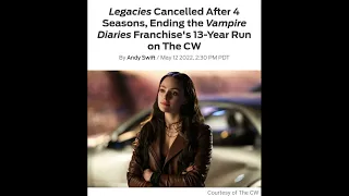 Legacies is Canceled #Done #CW