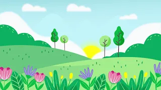 4K Animated cartoon background landscape l Free cartoon background video l loop animation