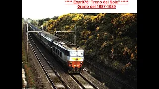 1)Expr 876.Da La Spezia C.le a Genova PP.E444-041.E656-200 da Genova PP a Torino PN.Orario '87/'89.