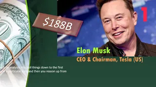 World’s Top 10 Richest Billionaires 2021 ( 8 January, 2021)