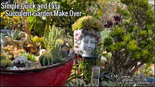 Succulent Garden Make Over.Quick and Simple