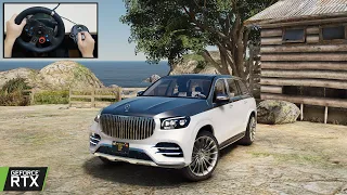 GTA 5 Offroading - Mercedes Maybach GLS 600 - Logitech G29 Gameplay