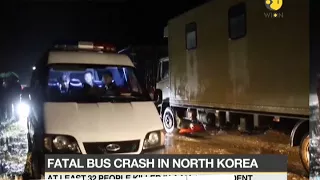 32 people dead in a bus crash in North Korea