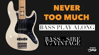 NEVER TOO MUCH | Luther Vandross | Bass Cover (Notation & TAB available in description)
