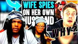 Couple Reacts!: Wife SPIES On HUSBAND, What Happens Is Shocking | Dhar Mann