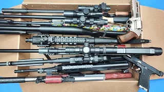 Box of Toys 💣 Realistic Airsoft Guns ! Spring VS Gas Airsoft Guns