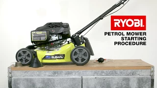 RYOBI: How to Start a Petrol Lawn Mower