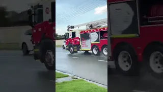 Strange, Fire trucks attended a house while after a downpour #fire