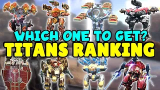 AD Gaming's TITAN RANKING Which One Is WORTH Getting??? War Robots Max Level Gameplay & Guide WR