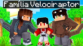 P3DRU foi ADOTADO pela FAMÍLIA VELOCIRAPTOR no Minecraft