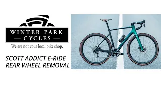 Scott Addict E-ride Rear Wheel Removal Tutorial