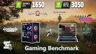 Desktop GTX 1650 vs Laptop RTX 3050 Gaming Benchmark Test in 2022 | Intel i5 | #stealthgamer