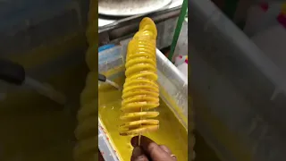 Spiral Tornado Potato Chips - Street Food #shorts