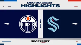 NHL Highlights | Oilers vs. Kraken - December 30, 2022