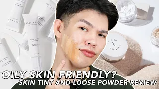 UHM... OKAY BA FOR OILY SKIN?! NEW ISSY AND CO SKIN TINT AND LOOSE POWDER REVIEW (ALL SHADES)