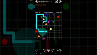 How To Solve Flow Free Jumbo Rainbow Pack Level 80 11x11 Board Walk Through Solution Walkthrough