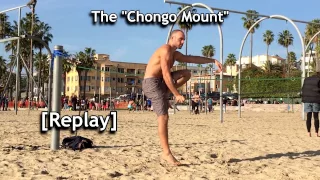 Slackline Flow: Chongo Mount, Walking and Single Knee Drop with Antranik