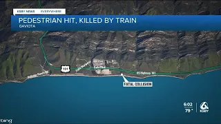 Pedestrian hit, killed by train near Gaviota