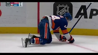 Alex Ovechkin hammers Pageau with a big hit and gets no penalty (16 jan 2023)
