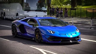 Supercars in London May 2023 - #CSATW512 [Aventador SVJ, Mercedes 300 SL, Huracan Tecnica, 992 GT3]