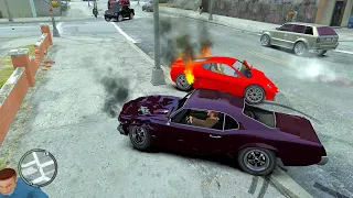 Gta 4 Crash Testing Real Car Mods Ep.29(Cars on Fire)