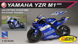 EP216. VALENTINO ROSSI 2005 YAMAHA YZR M1 NEWRAY 1:32 SCALE MINIATURE MODEL