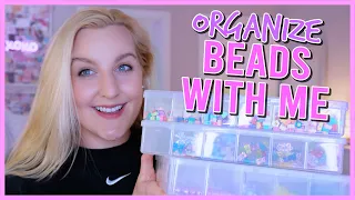 ORGANIZE BEADS WITH ME (ASMR STYLE) ....unboxing all my new beads || KellyPrepsterStudio