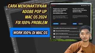 Cara Menonaktifkan Adobe Pop UP Mac os 2024 fix 100% Problem #adobe #adobepopup #fixed