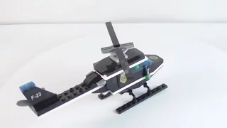 Обзор - распаковка игрушек Конструктор "Полицейский вертолёт"  Арт: 123