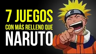 7 VIDEOJUEGOS LARGUÍSIMOS con más relleno QUE NARUTO