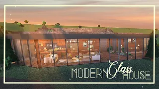 Modern Glass House 45k [Bloxburg Speedbuild] no large plot, no multiple floors