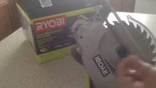 Installing a blade on a Ryobi 7 1/4 (15 amp) Circular Saw