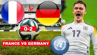 France vs Germany 0-2 Live Stream Friendly Football Match 2024 Commentary Score Highlights Direct