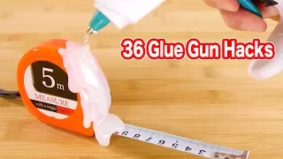 36 Hot Glue Gun Hacks!!