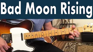 How To Play Bad Moon Rising On Guitar | Creedence Clearwater Revival Guitar Lesson + Tutorial