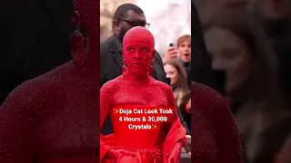 Doja Cat Covered In 30,000 Crystals For Fashion Week