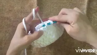 Crochet rattan stitch كروشيه غرزة الراتان