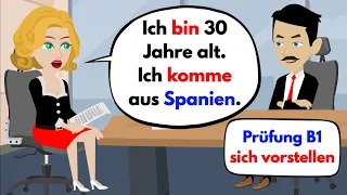 Deutsch lernen | Prüfung B1 Sich vorstellen 2023 ( Telc & DTZ & ÖSD )