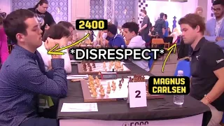 Magnus Carlsen Disrespects his 2400+ Rated Opponent by playing A6 in the first move | EUROPEAN CHESS