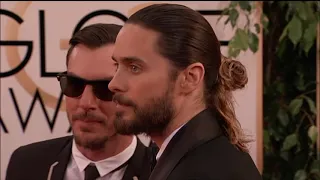 Jared and Shannon arriving at the Golden Globes