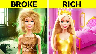 Broke vs Rich Dolls | Clothes Tricks and Styling Hacks for Doll Lovers by 123GO! SCHOOL