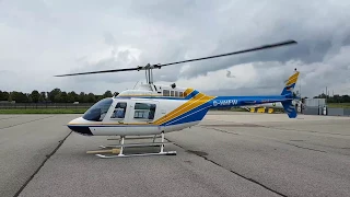 Start Up & Take Off Bell 206B JetRanger D-HHFW
