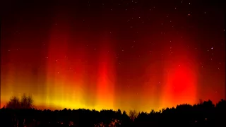 Zorza polarna "Northern lights" w Polsce 17.03.2015 - timelapse.