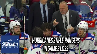 Here's how the Hurricanes were able to stifle the Rangers in Game 2 loss | SNY